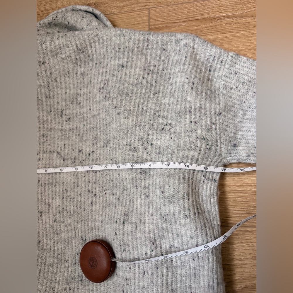 Reitmans Speckled Knit Open Cardigan - Gray and Purple - Picture 5 of 6